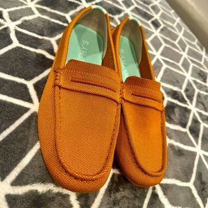 EUC Rothy’s Cognac Drivers, size 11.5